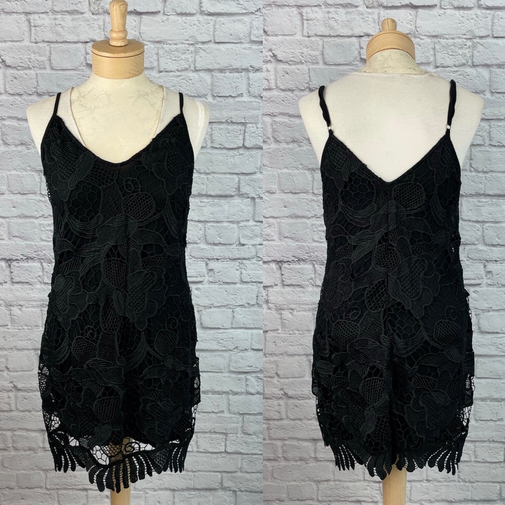 Express Black Lace Festival  Dress Size Medium